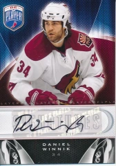 2009-10 Upper Deck Be a Player Signatures Daniel Winnik #S-DW Auto Coyotes